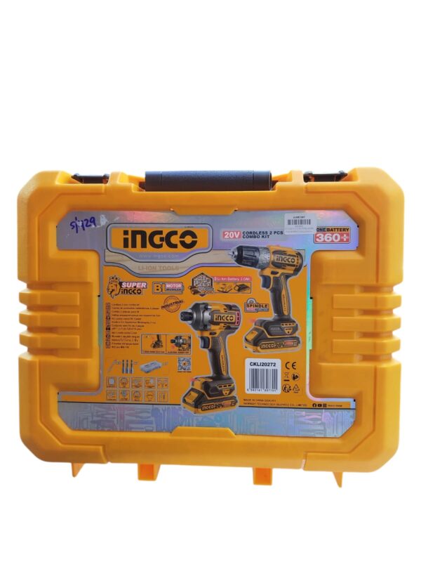 Kit Taladro Atornillador + Atornillador de Impacto Ingco