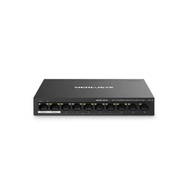 Conmutador de escritorio de 10 puertos a 10/100 Mbps MERCUSYS