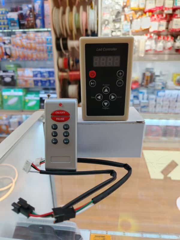 AMPLIFICADOR+CONTROL 8 TECLAS RGB 360W 12-24V